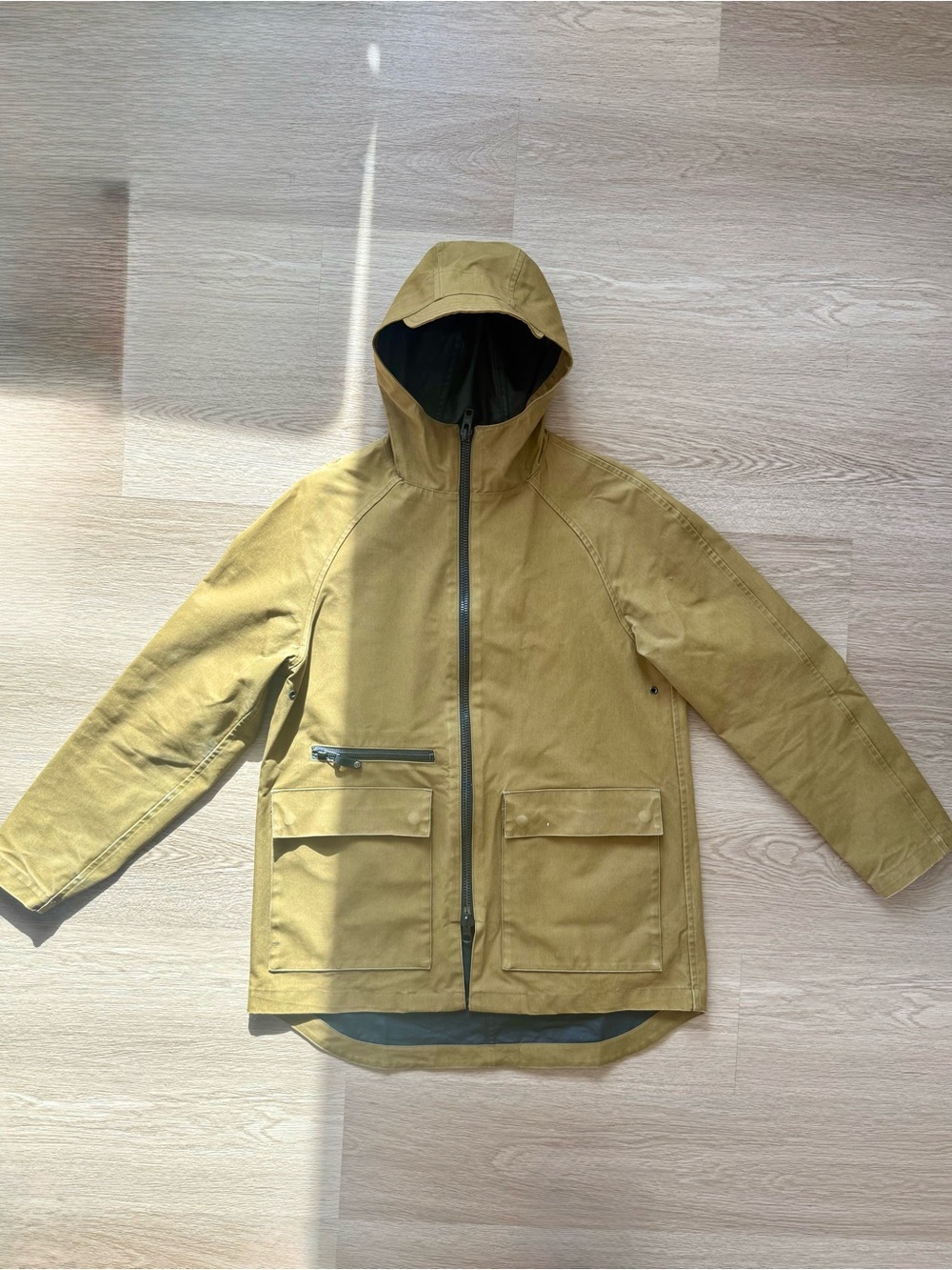 Illustrated Example Livestock Bonded Military Jacket Olive Green Men’s Size M